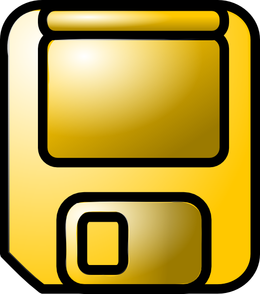 Yellow Floppy Disk Clip Art At Clker Com Vector Clip Art Online